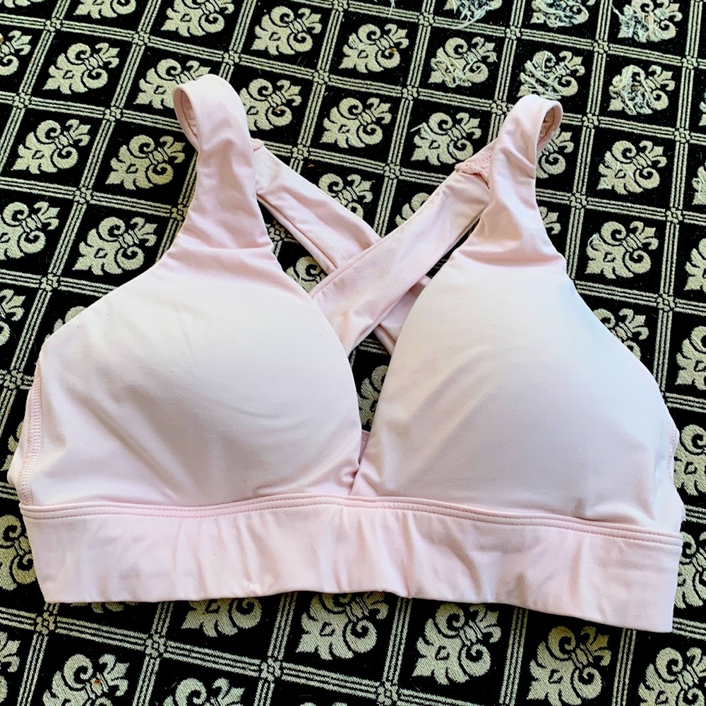 Auden Lightly Padded Crossback Bralette XS Light Pink